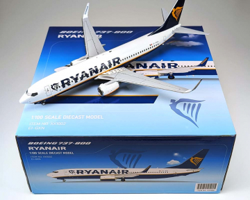 Ryanair B737-800 w/stand EI-GXN 1:100 Scale JC Wings XX1002